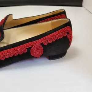 靴 ChristianLouboutin SAKOUETTE MAROC FLAT CHRISTIAN LOUBOUTIN Embroidered Suede Sakouette Maroc